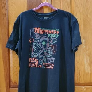 Funko Black Five Nights at Freddy 's Foxy Graphic T-Shirt XL